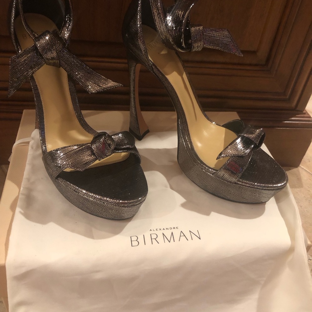 Alexandre Birman lame platform sandals size 38
